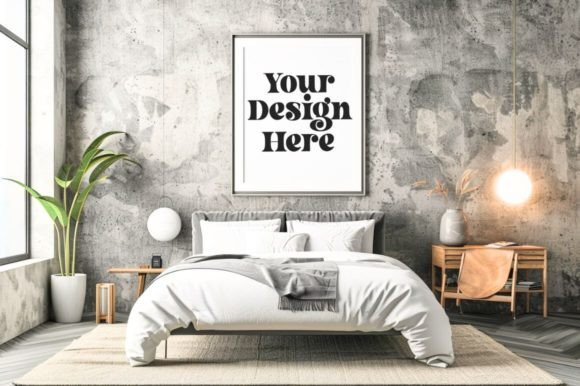 Download Kitchen and Living Room Wall 3D Mockup - 3d mockup Collection