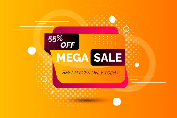 Download Mega  Sale Advertising Modern Banner - Advertising Collection