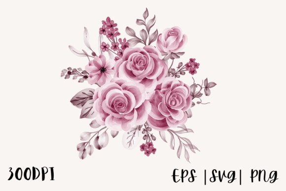 Download Watercolor Rose Illustration Png - Rose illustration png Collection