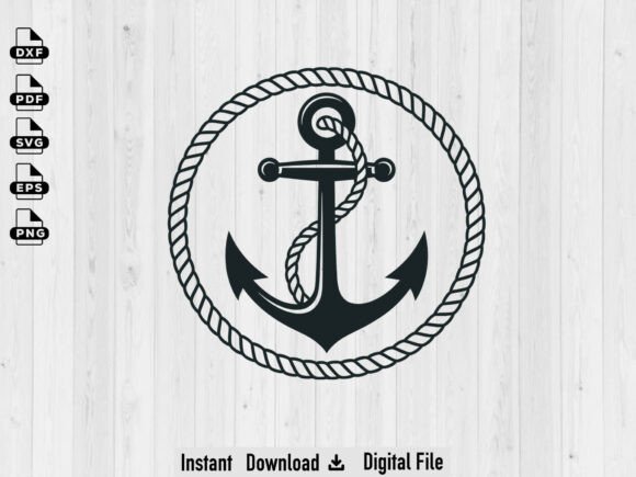 Download Floral Anchor SVG, Silhouette Cut Files - Silhouette cut Collection