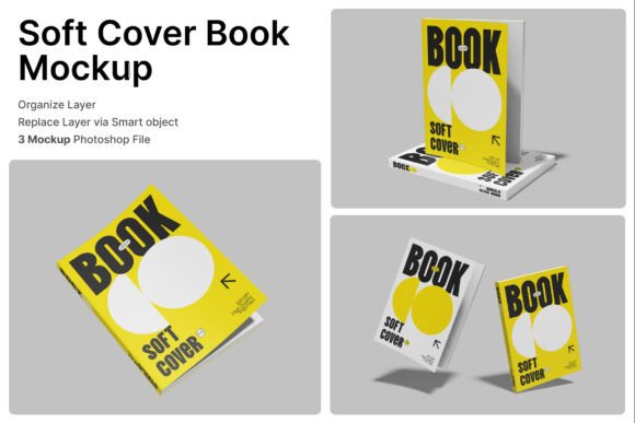 Download Soft Cover Book 3D Mockup - 3d mockup Collection